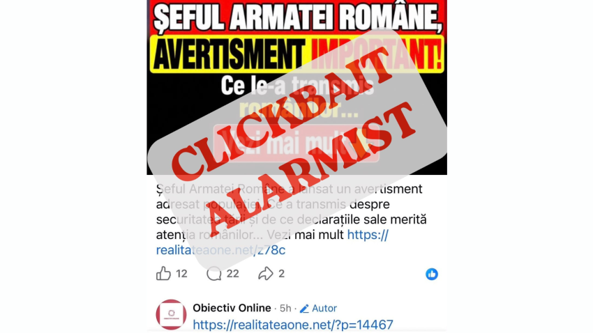 Ministerul Apărării demontează noi informații înșelătoare distribuite online