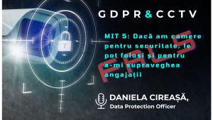 GDPR & CCTV: Mitul „Dacă am camere pentru securitate, le pot folosi și pentru a-mi supraveghea angajații” este FALS