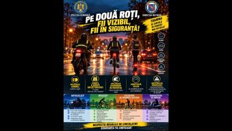 TULCEA: Acțiuni ale polițiștilor ce îi vizează pe participanții la trafic pe două roți