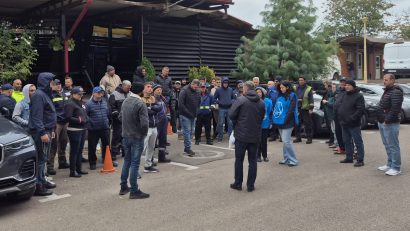 AUDIO | Angajații unui operator din Portul Constanța au protestat, miercuri, prin oprirea lucrului și declanșarea conflictului de muncă