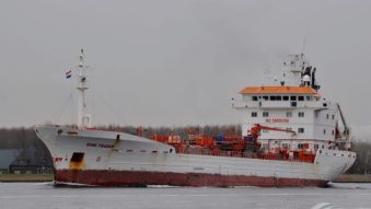 ANR: Incendiu la bordul navei WINE TRADER, aflată la 13 mile marine de Sulina. 8 marinari, dați dispăruți în Marea Neagră
