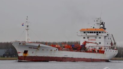 ANR: Incendiu la bordul navei WINE TRADER, aflată la 13 mile marine de Sulina. 8 marinari, dați dispăruți în Marea Neagră