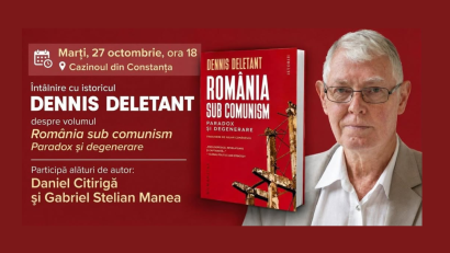 Lansarea volumului „Comunismul în România. Paradox şi degenerare”, semnat de istoricul Dennis Deletant, la Cazinoul din Constanța