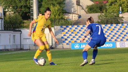Meci dificil pentru reprezentativa feminină de fotbal a României